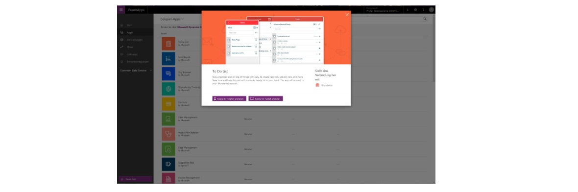 neue powerapp erstellen