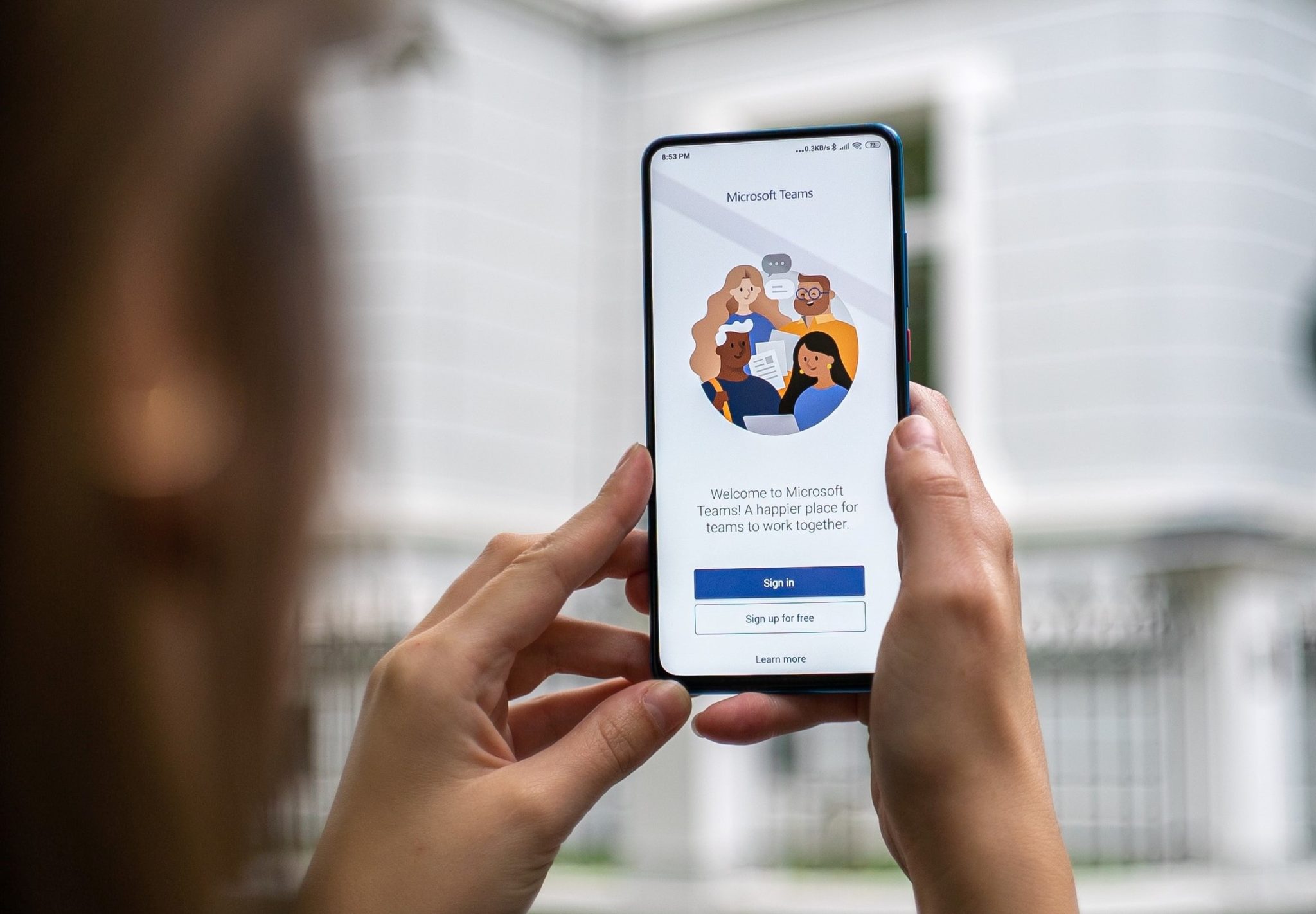 Microsoft Teams App auf dem Handy