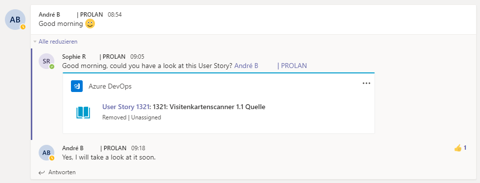 Azure Devops Integration in Microsoft Teams