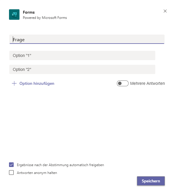 Umfragen mit Microsoft Forms