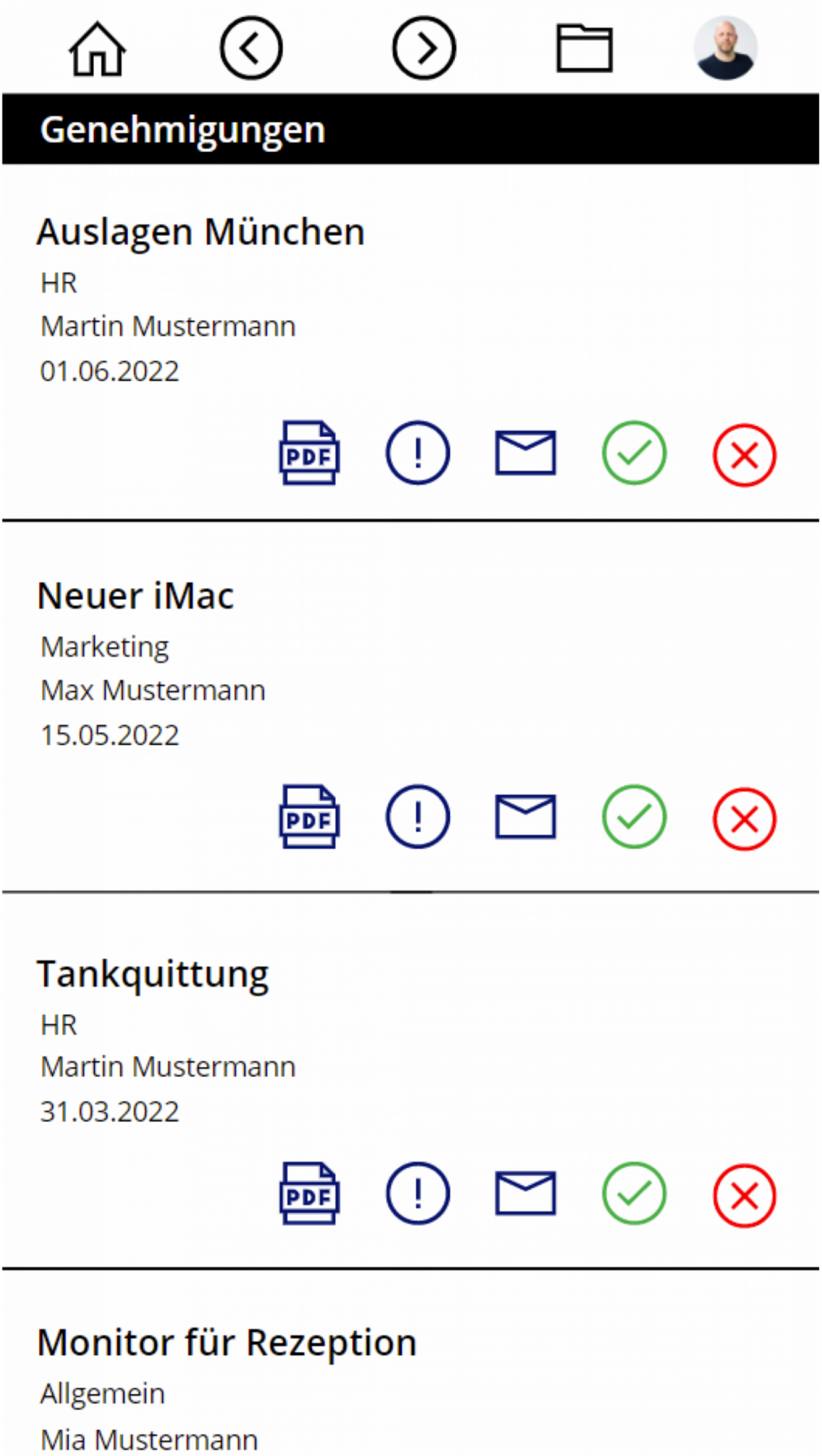 Genehmigungsapp